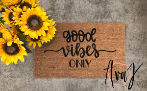 Good Vibes Only Doormat