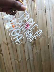 Clear Tag with Tassel