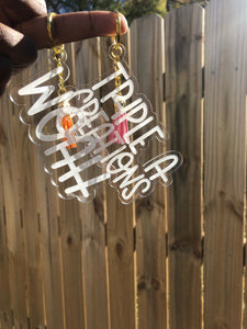 Clear Tag with Tassel